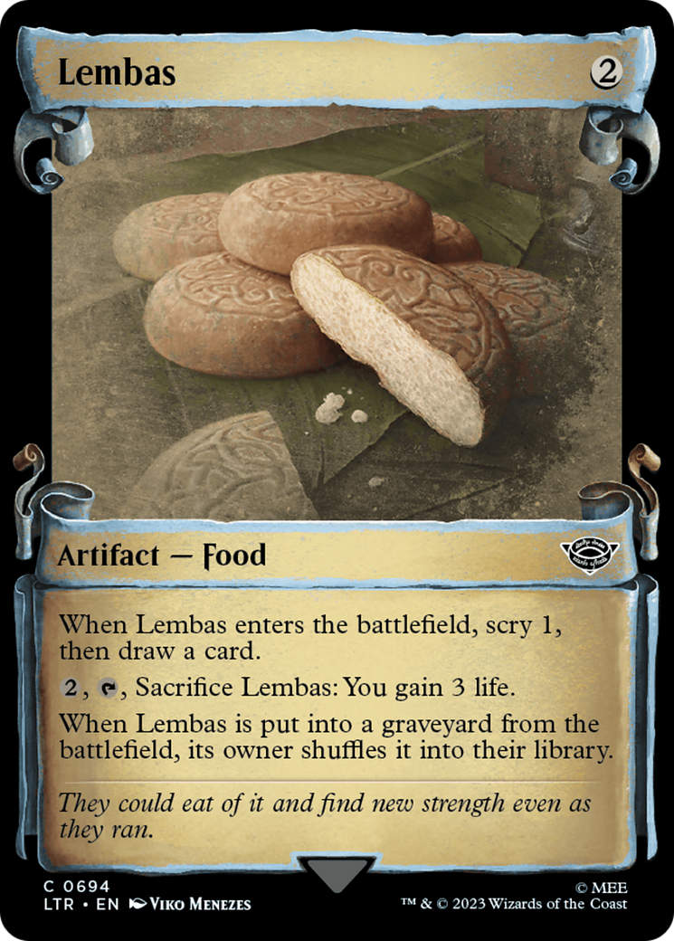 Lembas (Showcase Scrolls) (LTR-694) - The Lord of the Rings: Tales of Middle-earth: (Showcase) Foil