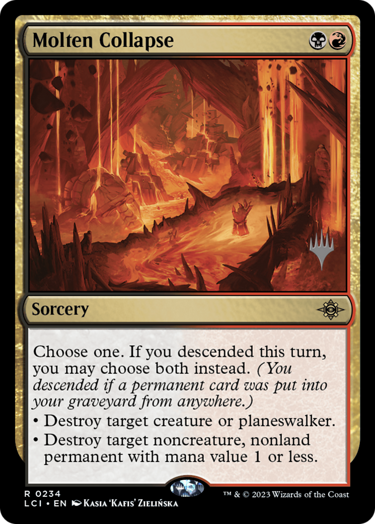 Molten Collapse (PPLCI-234P) - The Lost Caverns of Ixalan Promos Foil