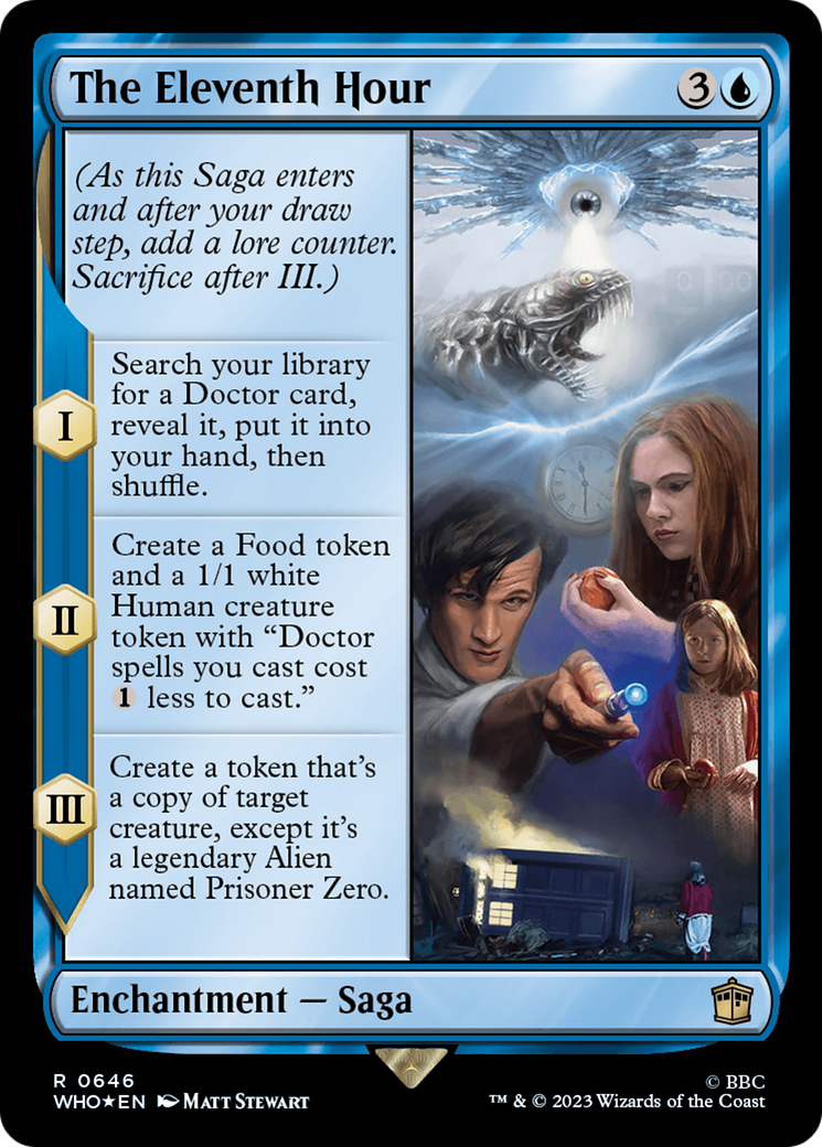 The Eleventh Hour (Surge Foil) (WHO-646) - Doctor Who Foil