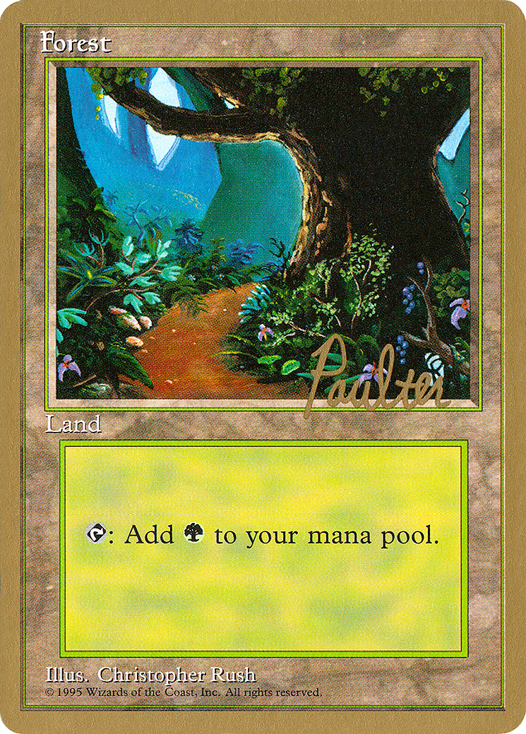 Forest (A) - 1996 Preston Poulter (4ED) (WCD-PP376) - Pro Tour Collector Set