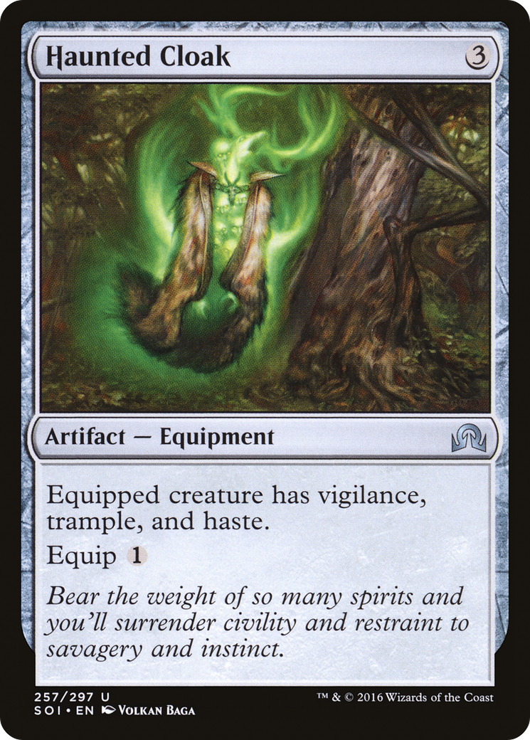 Haunted Cloak (SOI-257) - Shadows over Innistrad Foil