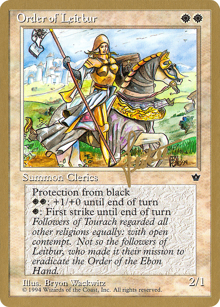 Order of Leitbur (Female) - 1996 Bertrand Lestree (FEM) (WCD-BL16A) - Pro Tour Collector Set