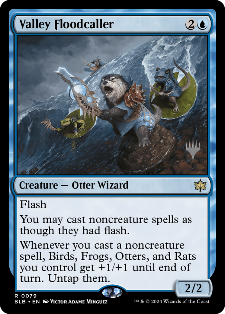 Valley Floodcaller (PPBLB-79P) - Bloomburrow Promos Foil