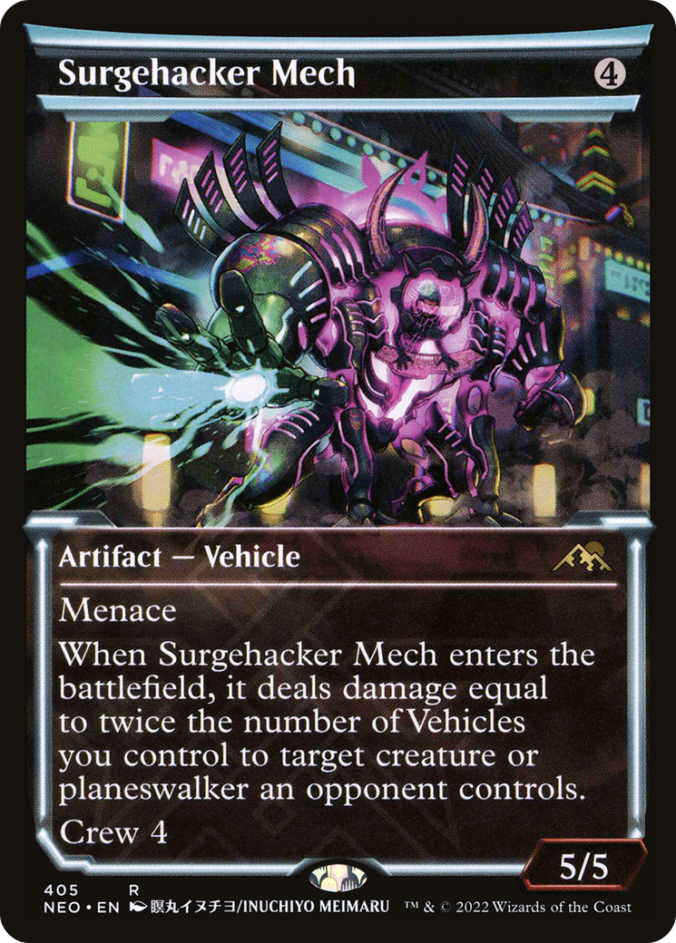 Surgehacker Mech (Showcase) (NEO-405) - Kamigawa: Neon Dynasty: (Showcase)