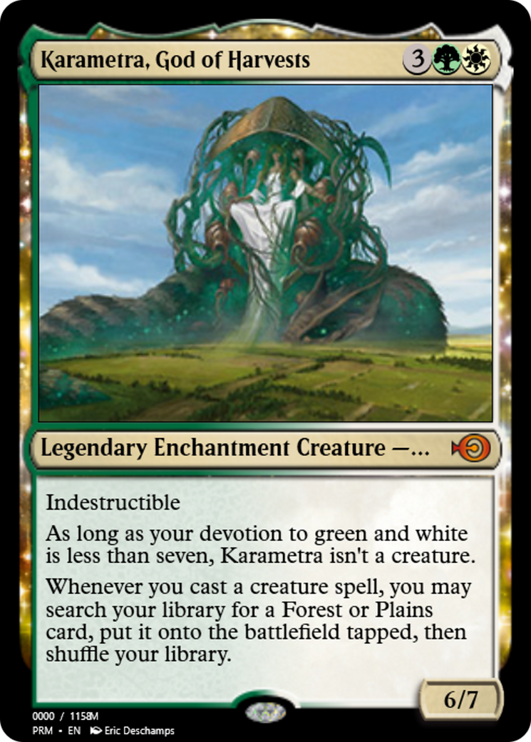 Karametra, God of Harvests (PRM-86202) - Magic Online Promos: (enchantment)