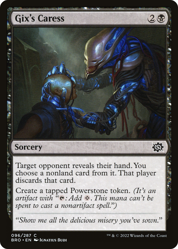 Gix's Caress (BRO-096) - The Brothers' War Foil