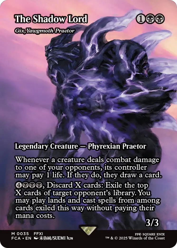 Gix, Yawgmoth Praetor (FCA-035) - FINAL FANTASY: Through the Ages / The Shadow Lord (Borderless)