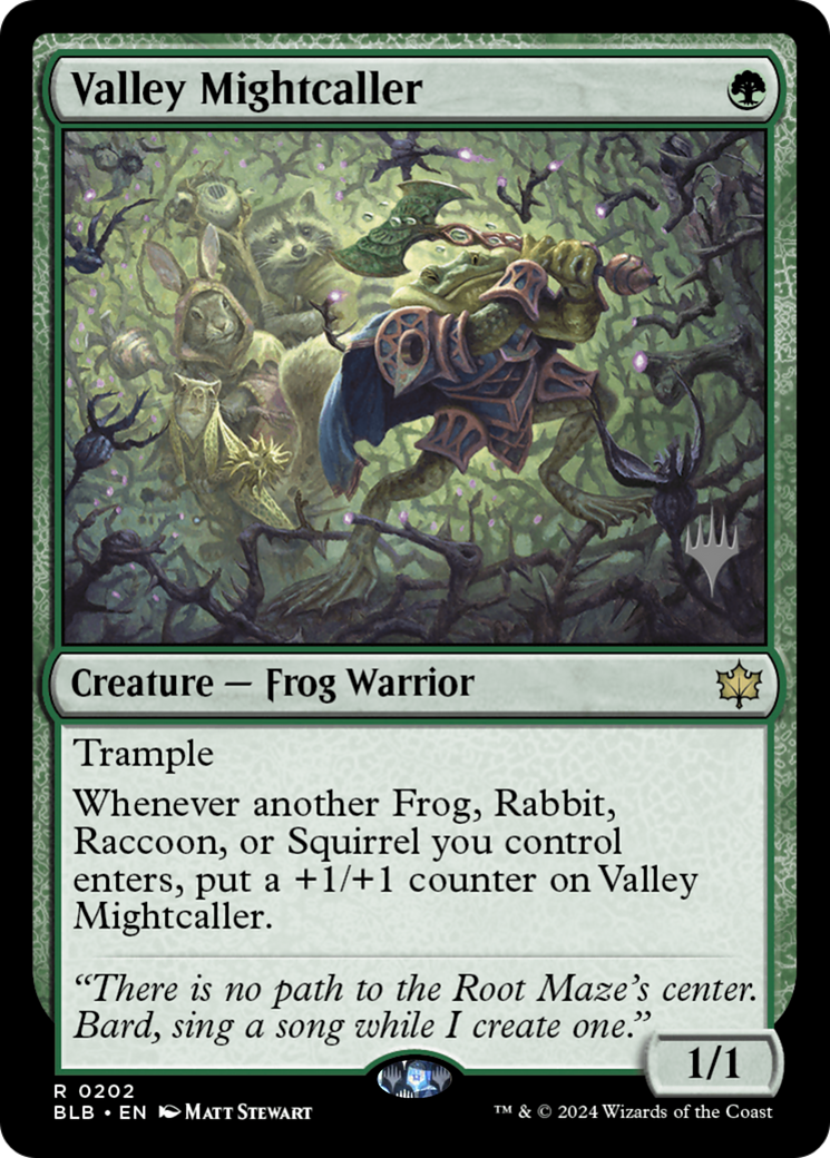 Valley Mightcaller (PPBLB-202P) - Bloomburrow Promos Foil