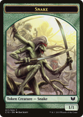 Snake (017) // Saproling Double-Sided Token (C15-017) - Commander 2015 Tokens