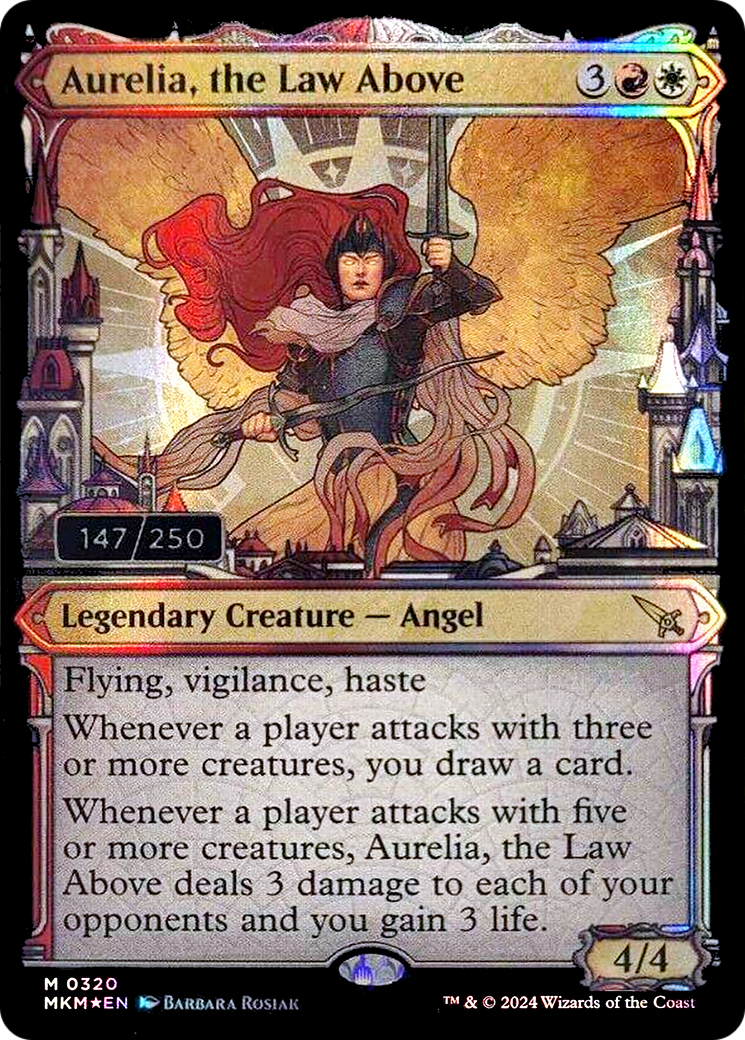 Aurelia, the Law Above (Serial Numbered) (MKM-317Z) - Murders at Karlov Manor: (Showcase) Foil