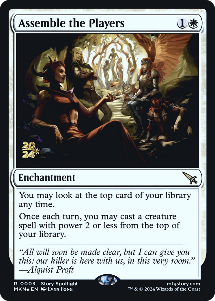Assemble the Players (PRE-03S) - Murders at Karlov Manor Promos Foil