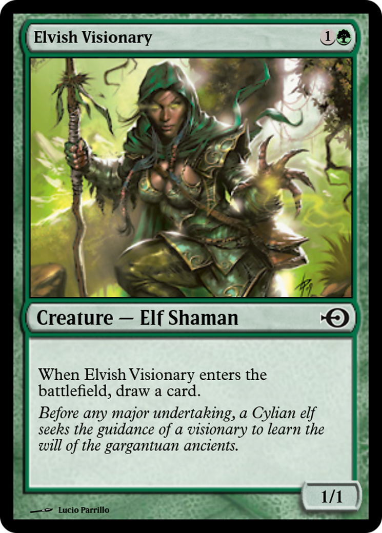 Elvish Visionary (PRM-36865) - Magic Online Promos Foil