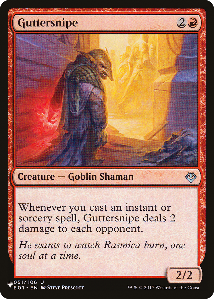 Guttersnipe (E01) (LIST-051/106) - The List
