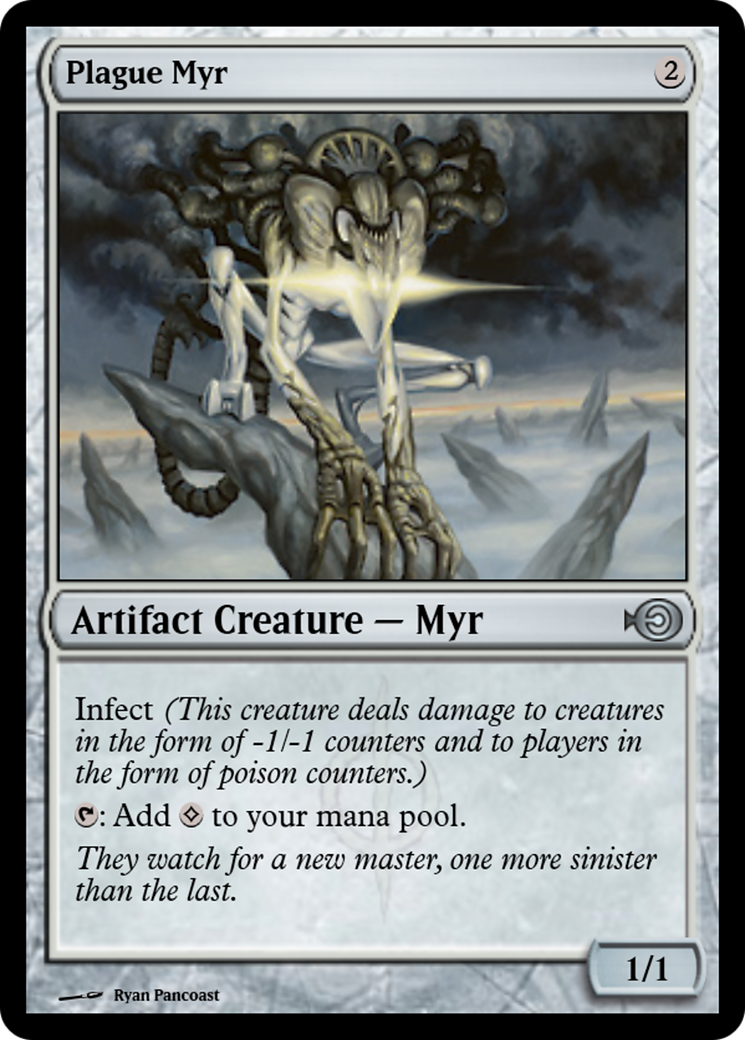 Plague Myr (PRM-39640) - Magic Online Promos Foil