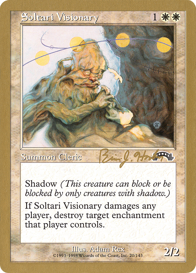 Soltari Visionary - 1998 Brian Hacker (EXO) (WCD-BH20) - World Championship Decks 1998