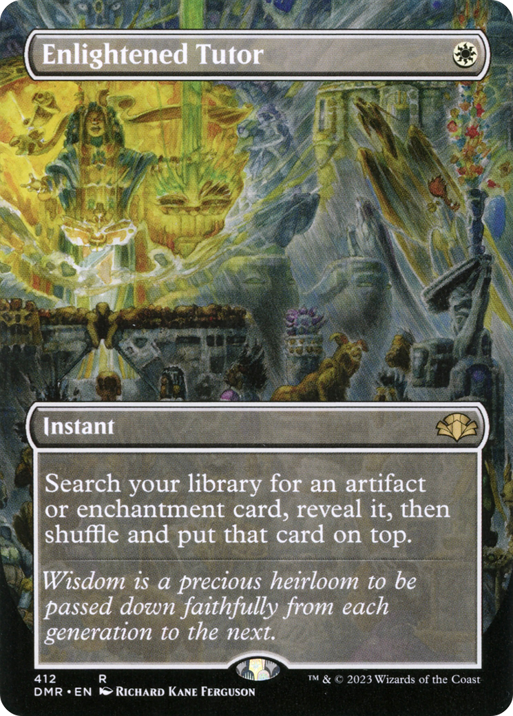 Enlightened Tutor (Borderless) (DMR-412) - Dominaria Remastered (Borderless)