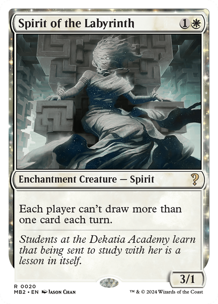 Spirit of the Labyrinth (MB2-020) - Mystery Booster 2: (enchantment)