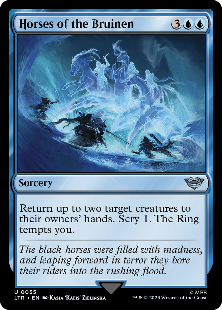 Horses of the Bruinen (LTR-055) - The Lord of the Rings: Tales of Middle-earth Foil