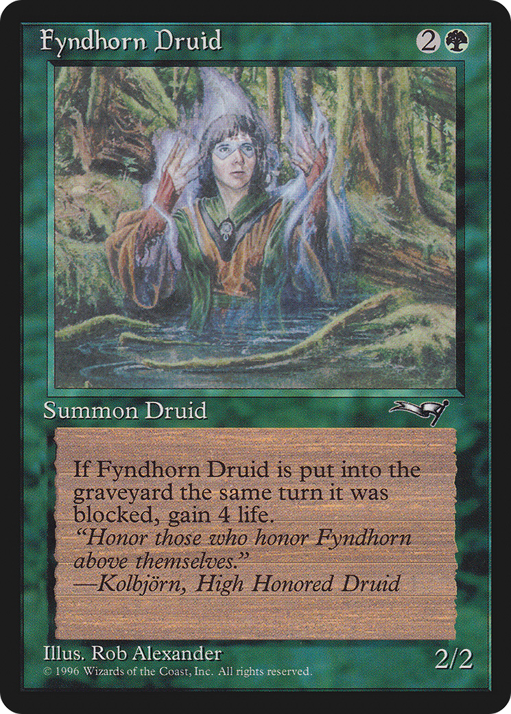 Fyndhorn Druid (Facing Right) (ALL-90B) - Alliances