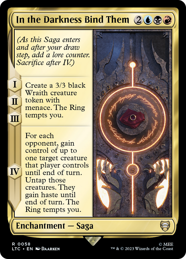 In the Darkness Bind Them (LTC-058) - Tales of Middle-earth Commander