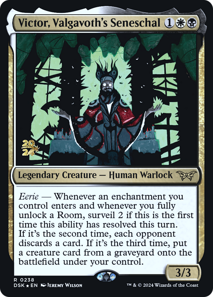 Victor, Valgavoth's Seneschal (PRE-238S) - Duskmourn: House of Horror Promos Foil