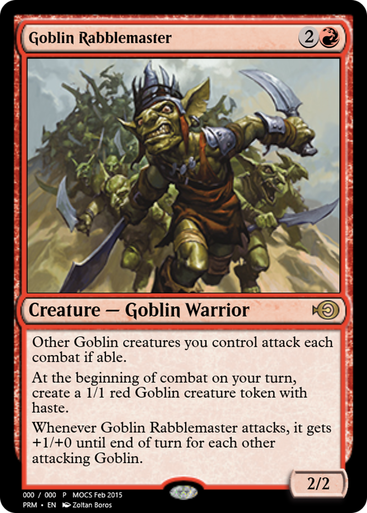 Goblin Rabblemaster (PRM-53832) - Magic Online Promos Foil