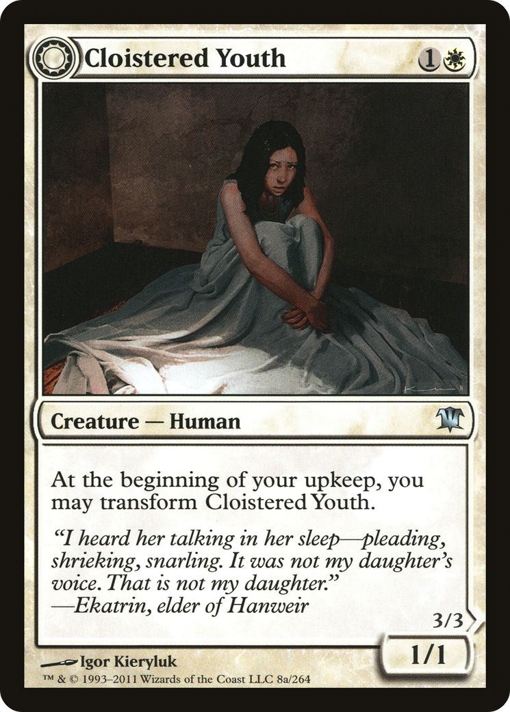 Cloistered Youth (ISD-008) - Innistrad: (Double Faced Transform) Foil