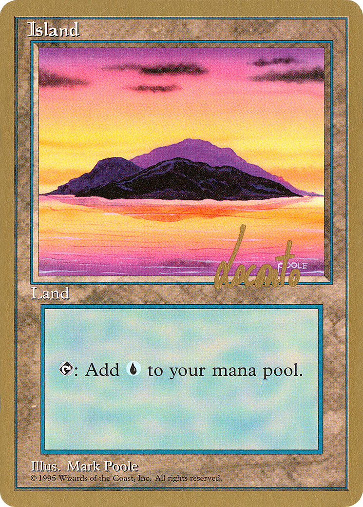 Island (B) - 1996 Michael Loconto (4ED) (WCD-ML368) - Pro Tour Collector Set