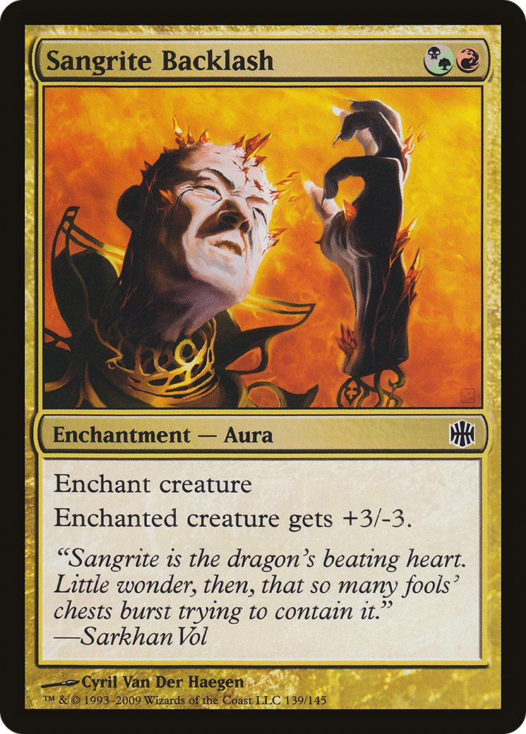 Sangrite Backlash (ARB-139) - Alara Reborn