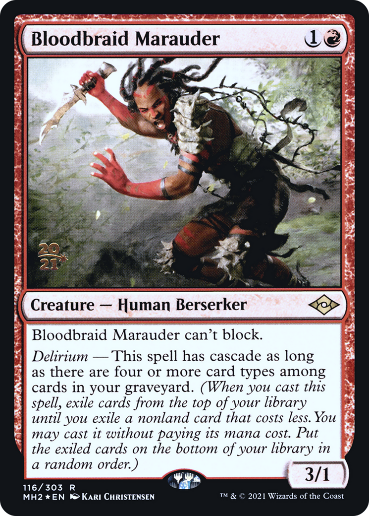 Bloodbraid Marauder (PRE-116S) - Modern Horizons 2 Promos Foil
