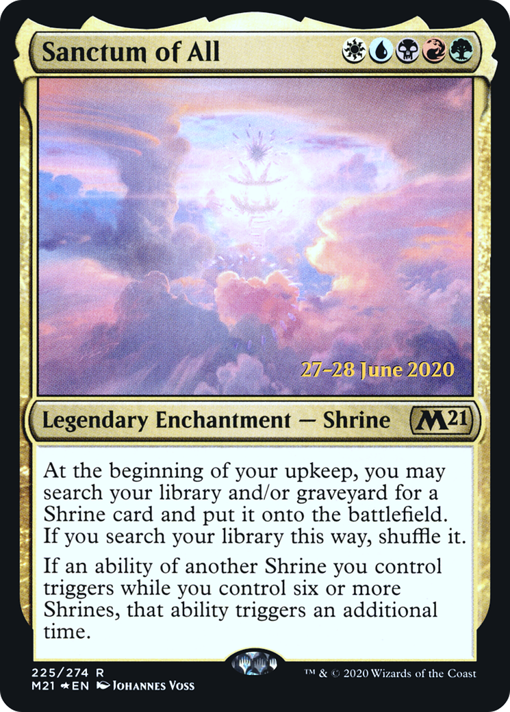 Sanctum of All (PRE-225S) - Core Set 2021 Promos Foil