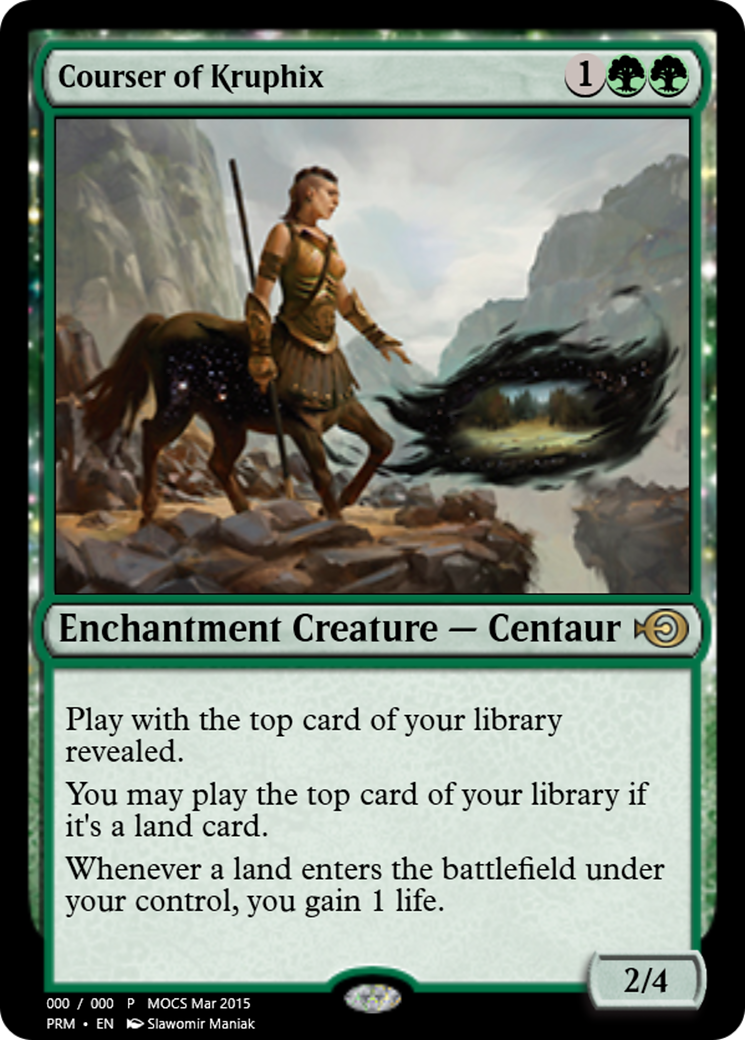 Courser of Kruphix (PRM-55735) - Magic Online Promos: (enchantment) Foil