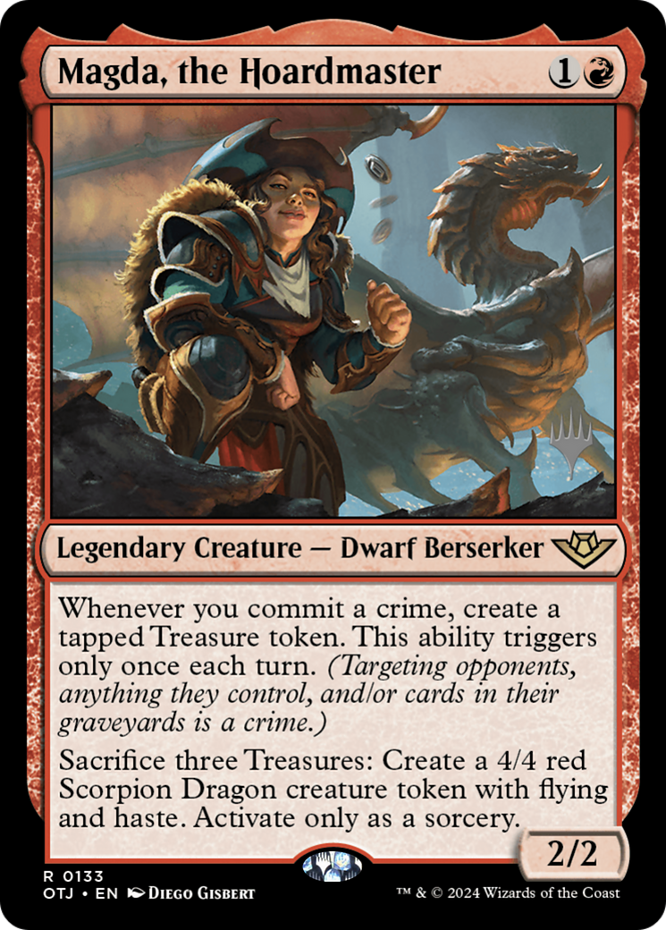 Magda, the Hoardmaster (PPOTJ-133P) - Outlaws of Thunder Junction Promos