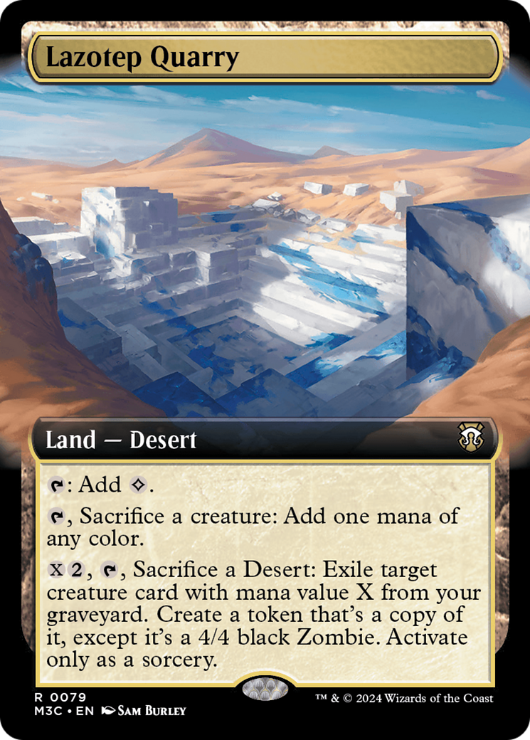 Lazotep Quarry (Extended Art) (M3C-079) - Modern Horizons 3 Commander: (Extended Art) Foil