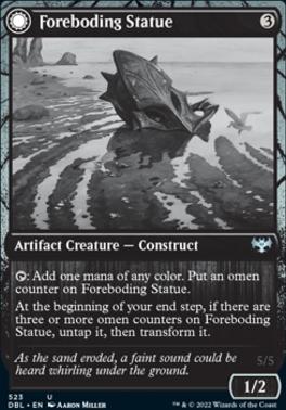 Foreboding Statue (DBL-523) - Innistrad: Double Feature: (Double Faced Transform)