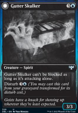 Gutter Skulker (DBL-329) - Innistrad: Double Feature: (Double Faced Transform)