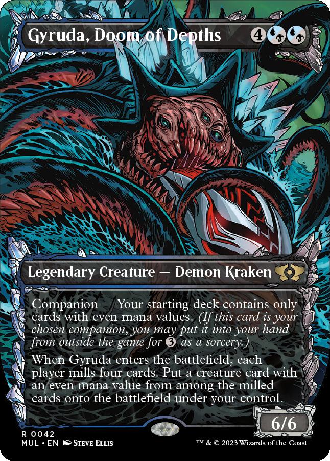 Gyruda, Doom of Depths (MUL-042) - Multiverse Legends: (Showcase) (Borderless)