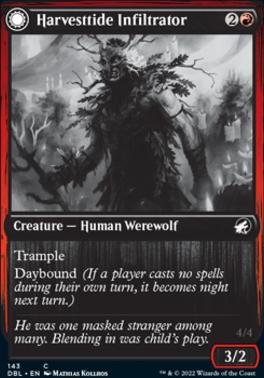 Harvesttide Infiltrator (DBL-143) - Innistrad: Double Feature: (Double Faced Transform)