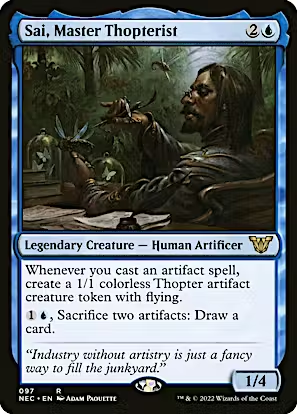 Sai, Master Thopterist (NEC-097) - Neon Dynasty Commander