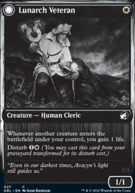 Lunarch Veteran (DBL-027) - Innistrad: Double Feature: (Double Faced Transform)