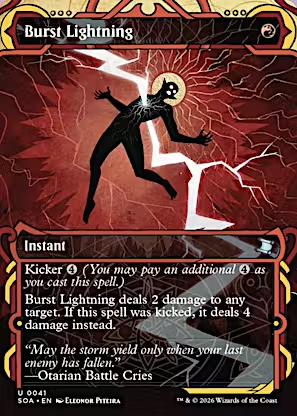 Burst Lightning (SOA-041) - Secrets of Strixhaven: Mystical Archive