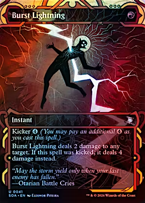 Burst Lightning (SOA-041) - Secrets of Strixhaven: Mystical Archive Foil