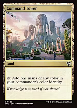 Command Tower (SOC-129) - Commander: Secrets of Strixhaven