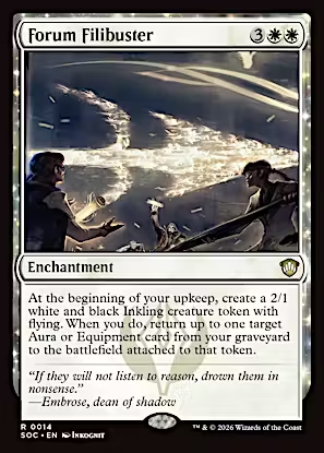 Forum Filibuster (SOC-014) - Commander: Secrets of Strixhaven
