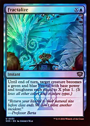 Fractalize (SOS-051) - Secrets of Strixhaven Foil