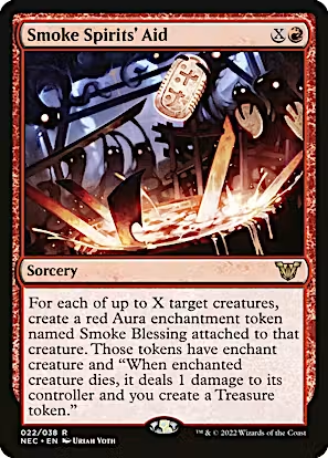 Smoke Spirits' Aid (NEC-022) - Neon Dynasty Commander