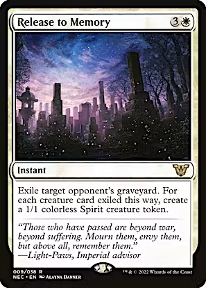 Release to Memory (NEC-009) - Neon Dynasty Commander