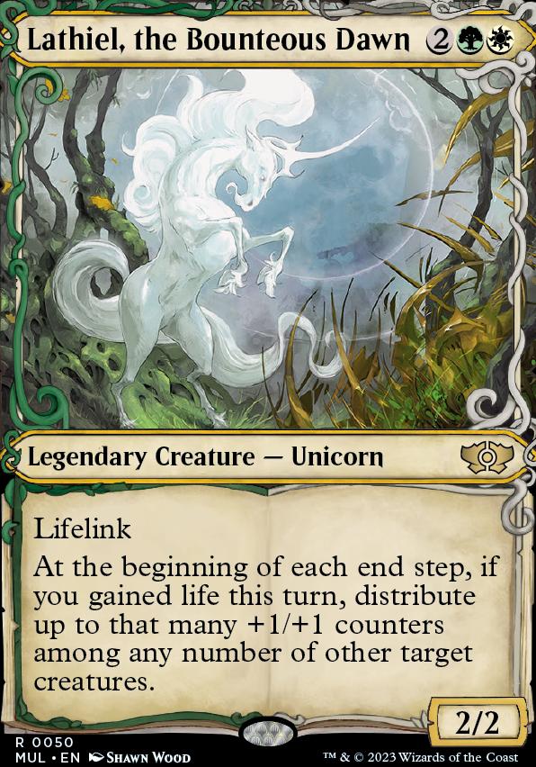 Lathiel, the Bounteous Dawn (MUL-050) - Multiverse Legends: (Showcase)