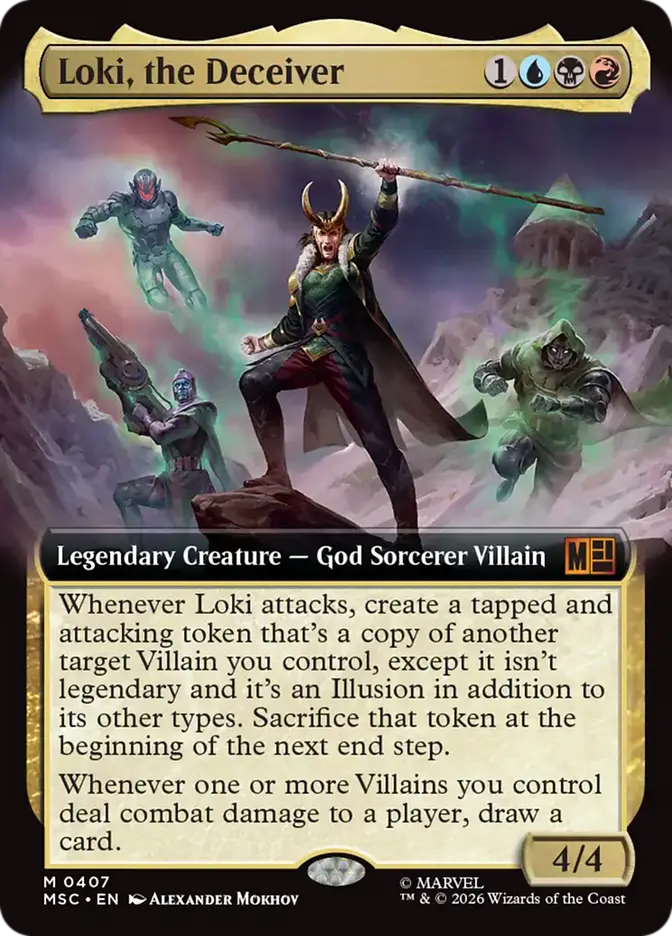 Loki, the Deceiver (MSC-0407) - Commander: Marvel Super Heroes borderless