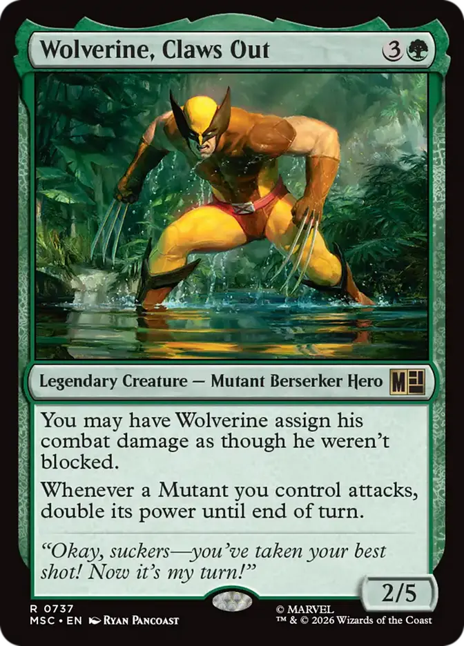 Wolverine, Claws Out Foil (MSC-0737)